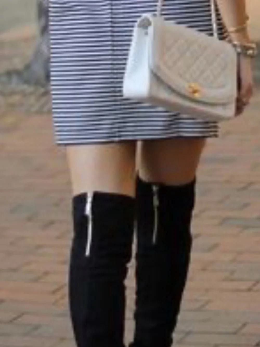 Ivanka Trump Black Over-The-Knee Flat Boot
